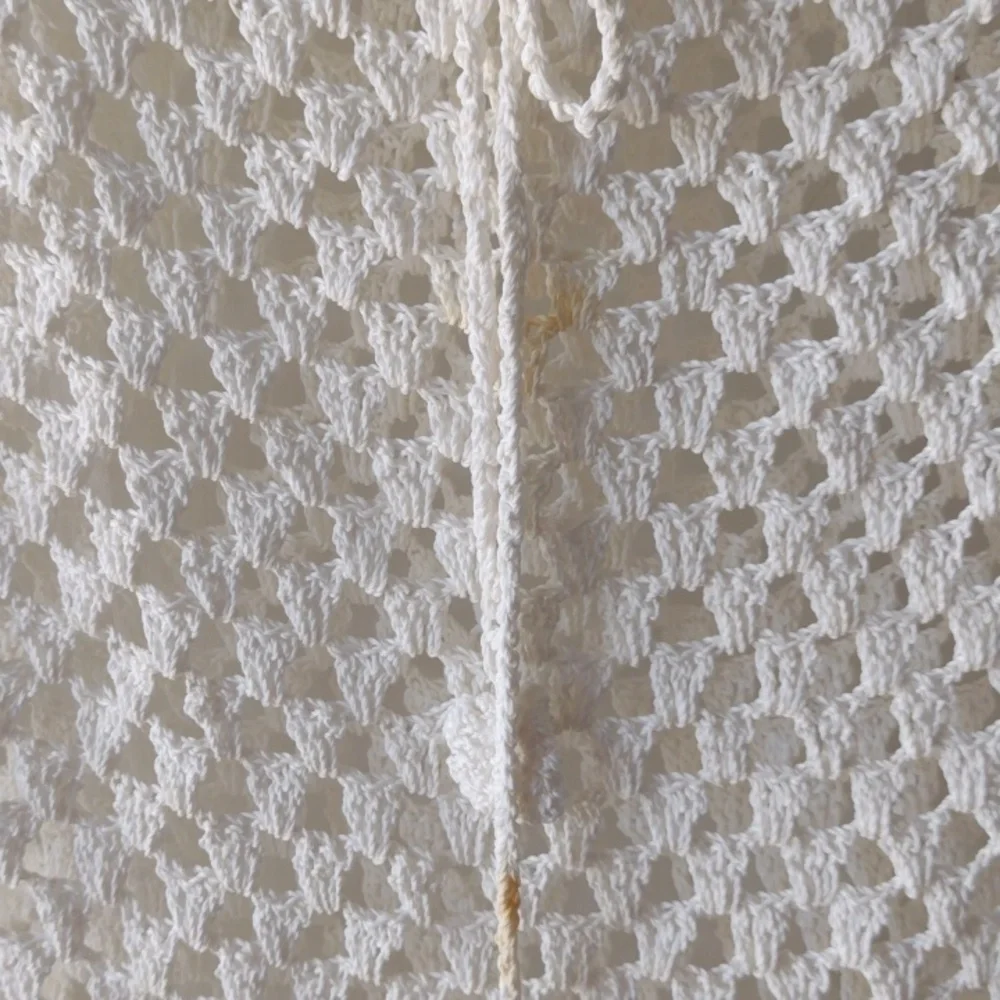 White lacy poncho y2k - Picture 2 of 3